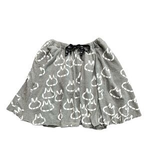 Y2K Harajuku Grey Kitty Skirt by Japanese Fashion Brand MINT NeKO size Small